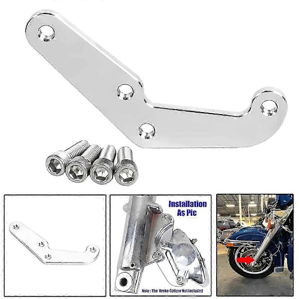 4-kolvs Fram Bromsokfäste Adapter För 84-99 Touring Softail
