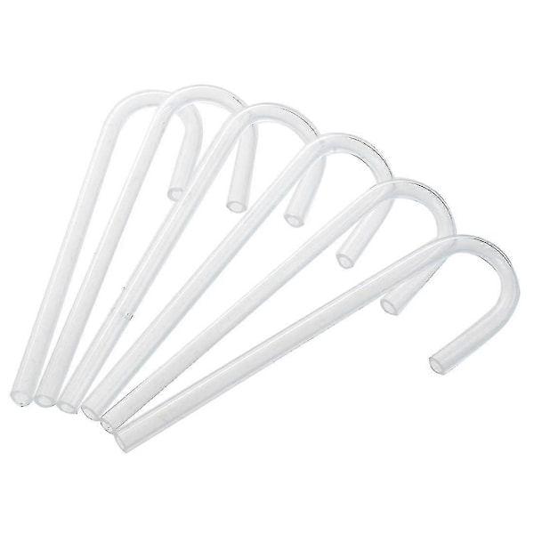 6 stk. akryl rør U-formet slangebøy for akvarium CO2-system/diffuser