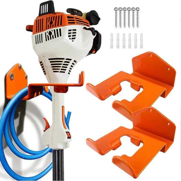 2 stk. Weedeater Henger Anti-Skli Solid String Trimmer Holder Multifunksjonell Garasje Veggkroker
