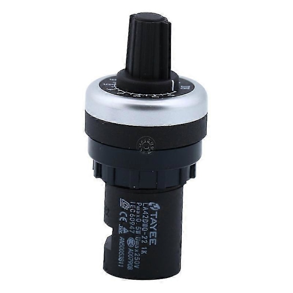 Potentiometer panelmontering til variabel frekvensomformer (1 stk, sort)