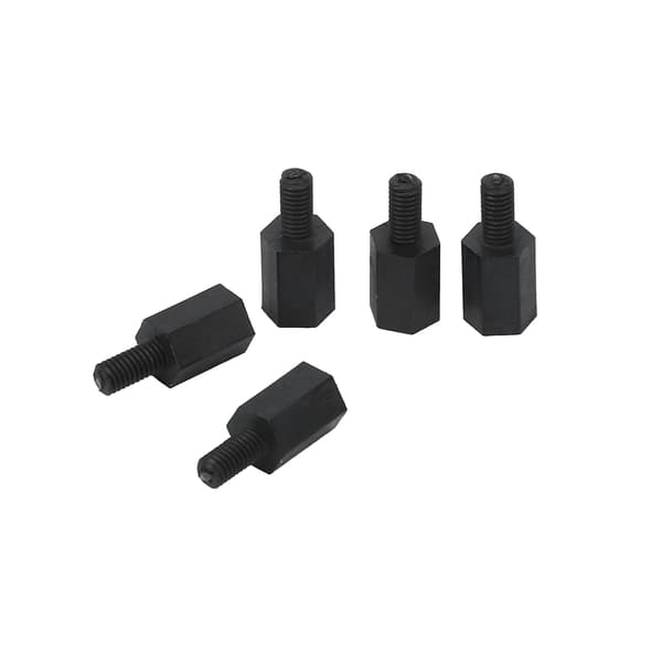 300 stk. M3 Gevind 8mm+6mm PCB Fastgørelses Nylon Hexafastgørelsesafstandsplade