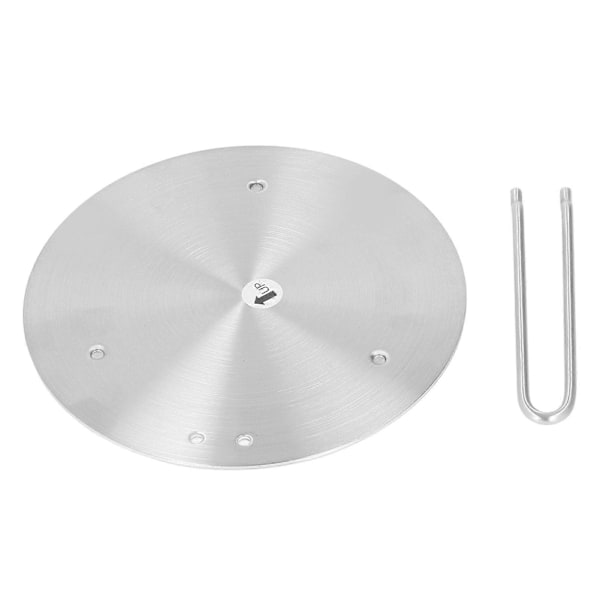 Varmespreder i rustfritt stål induksjonskomfyr diffuserplate med håndtak for kjøkken 19,5 cm/7,68 tommer