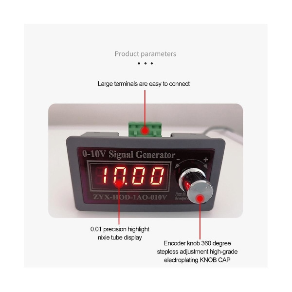 Justerbar spenningsanalog simulator 0-3,3v 5-10v spenningssignalgenerator Signalkilder Plc-signal