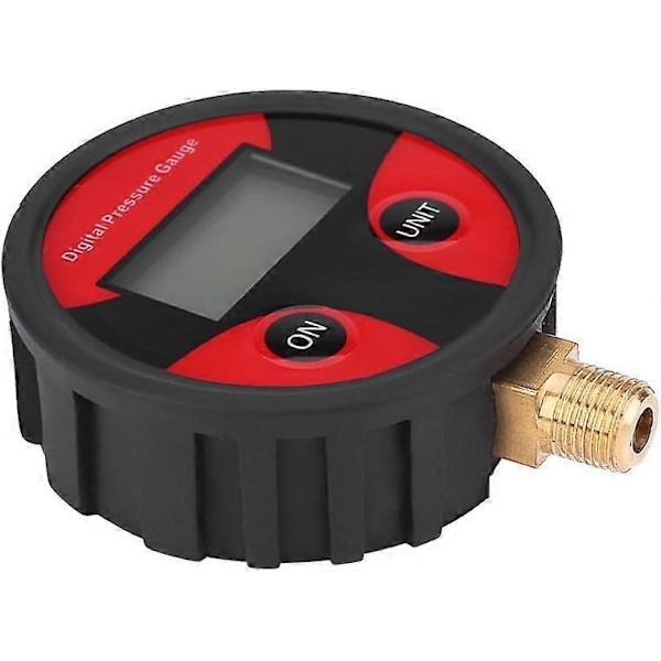 Digitaalinen rengaspainemittari, LCD-digitaalinen auton rengaspainemittari, digitaalinen LCD-rengaspaineen mittari autoille, kuorma-autoille, moottoripyörille, kierre: 1/8 NPT