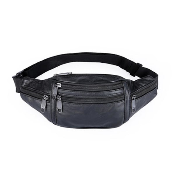 Travel Sport Hip Purse Miesten lompakko Musta vyötärö Fanny Pack Belt Money Bag Pussi