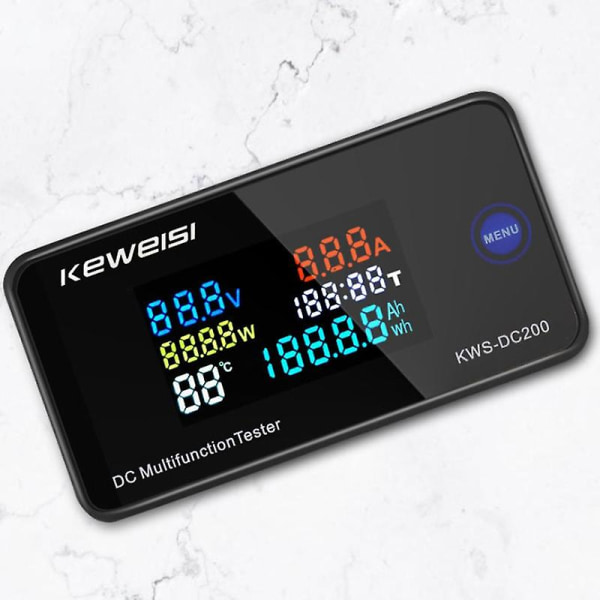 Keweisi Dc 0-200v Voltmeter Ammeter Kws Power Energy Meter Led Digital Dc Wattmeter Electric Meter