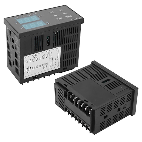 Digital temperaturkontroller temperaturtid 2 i 1 digitalt display termostat for varmepressemaskin 100–240 V