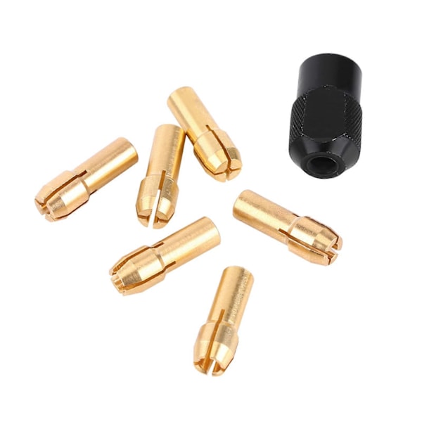 6st Spännhylsor Greppkapacitet 1mm-3.2mm med M8*0.75 Lock Passar Rotationsverktyg YEMAA