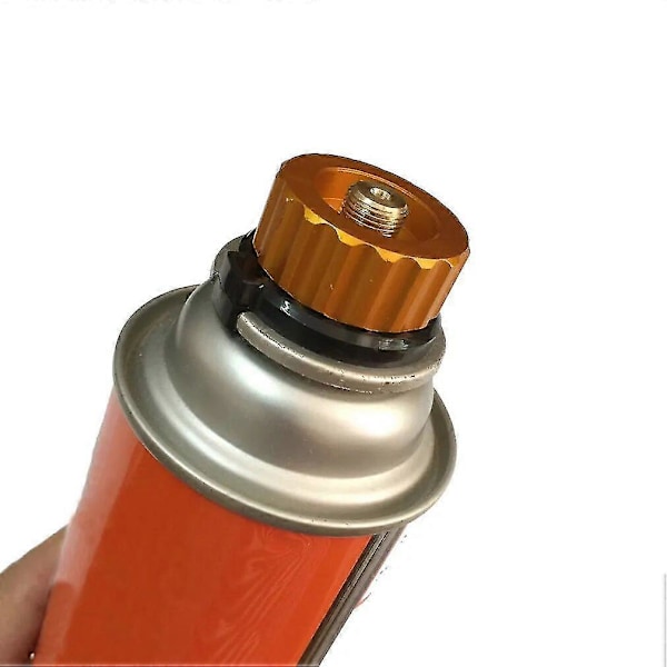 Utomhus Camping Vandring Spis Brännare Adapter Delad Typ Ugn Omvandlare Anslutning Auto-off Gaspatron Tank Cylinder Adapter