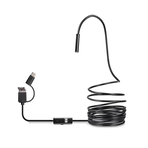 Usb-endoskop Type C-boreskop til Otg Android-telefon 7 mm inspektionsslangekamera, 3,5 m blødt kabel