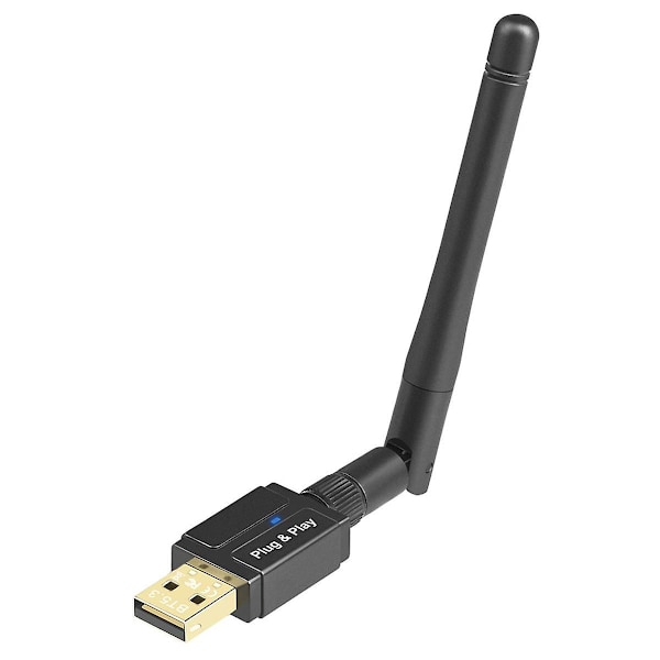 Bluetooth 5.3 Adapter - Driverfri USB-mottaker og -sender for datamaskin, for langdistanseoverføring