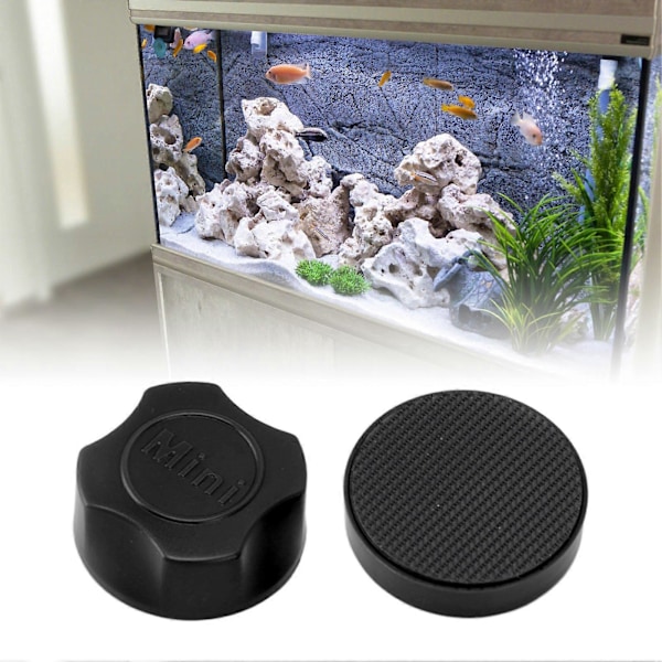 Akvarium Magnetisk Algskrapa Ergonomisk Liten Magnetisk Glasrengörare för Akvarium Svart