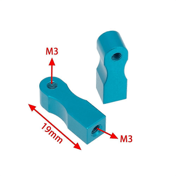 2 st Metall Servo Fäste Fixeringsfäste för TT01 TT-01 1/10 RC Bil Uppgraderingsdelar