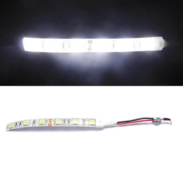 20 stk 10cm Vanntette Hvite 5050 LED Striplys DC 12v Caravan Båt Bil