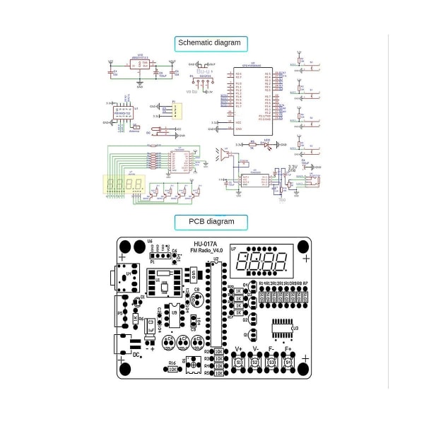 -017a Rda5807s Radiovastaanotinmoduulipaketti Fm Elektroninen Diy-piirit Osat Digitaalinen Putkinäyttö 87-1