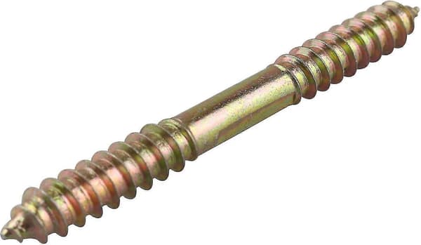 10 X Møbelmonteringsdyvelbolte - M8 X 80 mm dobbeltendet hoved - Træ til træ