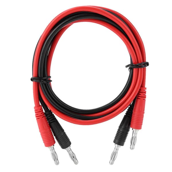 P1041 2 stk. 4 mm bananstik til bananstik testkabel multimeter testkabler