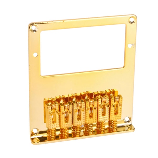6-Rullars Sadel 6-Strängs Humbucker Gitarrbro för Tele Guitar (Guld)