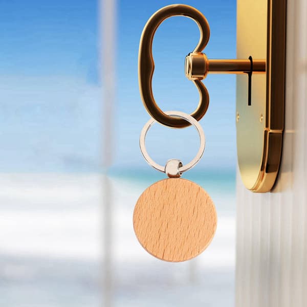20 stk Runde Tre Nøkkelbrikker DIY Gave