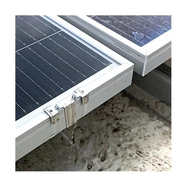 20 stk solcellepanel drænspænde overfladeplade solpanel vandafløbsklemme til solpanel