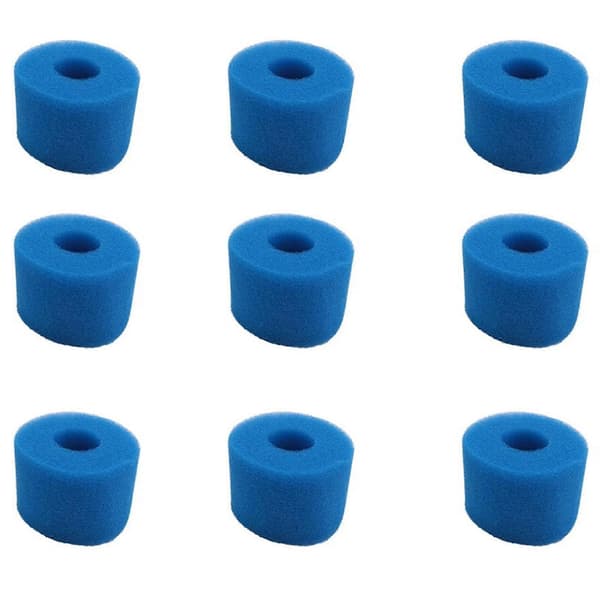 9 st Filter Svamp För Intex S1 Typ Pure Spa Skum Varmbad Filter