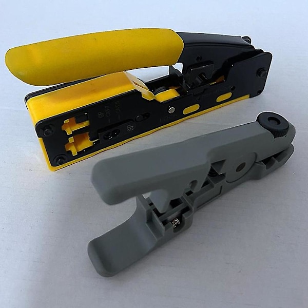 Cat5 Cat6 Pass Through Crimper Crimping Tool For Standard Rj45 Rj12 Connectors Cat6a Shielded Modul