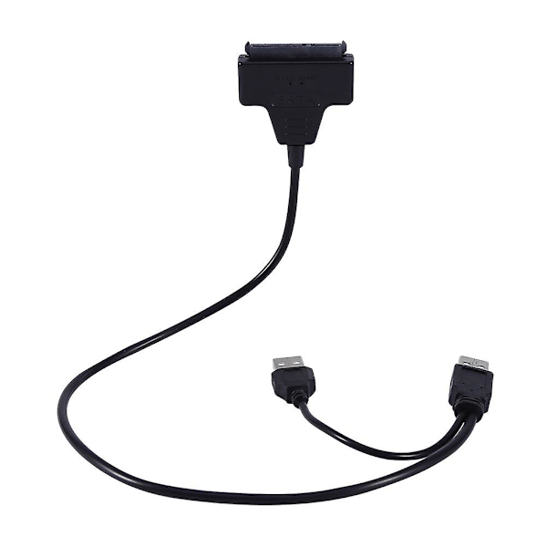 USB 2.0-adapter för 2,5\" SATA HDD: Anslut och strömförsörj din hårddisk