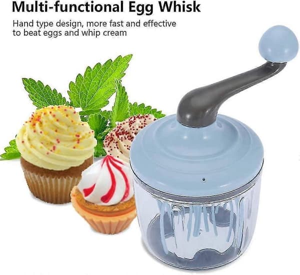 Multifunksjonell eggvisp eggmikser melkeblander med avtakbart ergonomisk håndtak for kjøkkenrestaurant bakeri