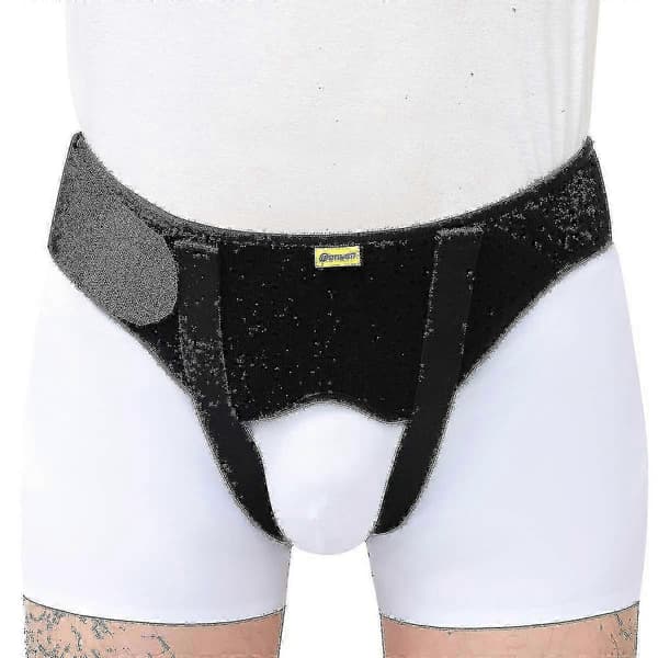 Inguinalt bråckstöd för män - Dubbelt ljumskbråcks smärtlindrande stödbälte för män