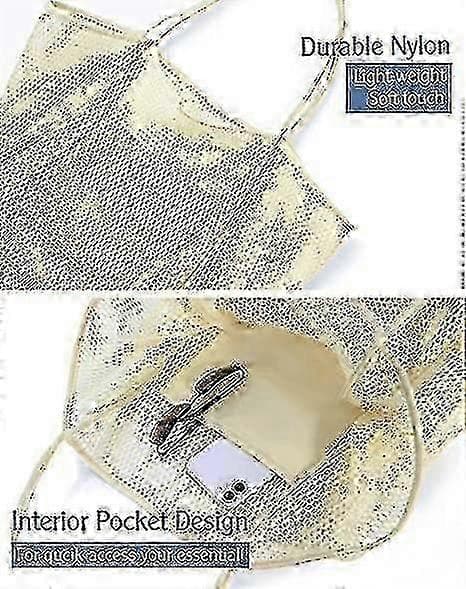 Mesh Strandtaske Dame Skuldertaske