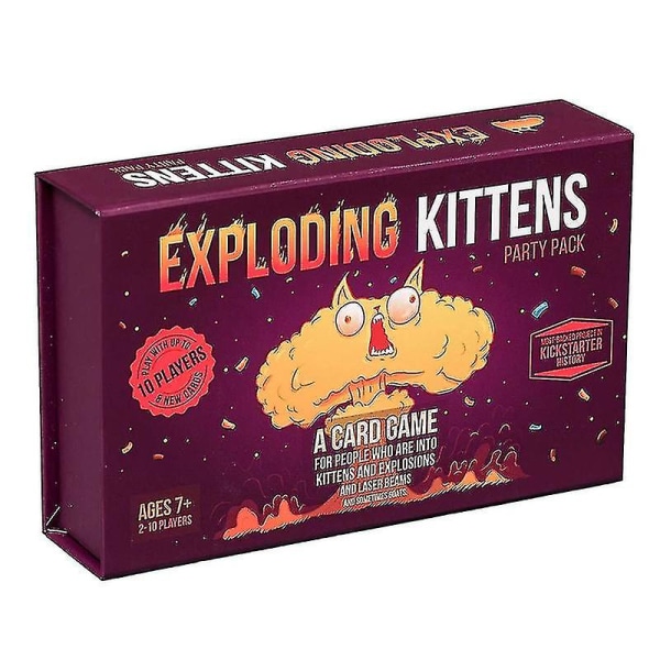 Festpakke av eksploderende kattunger, kortspill for voksne tenåringer og barn, morsomme familiespill