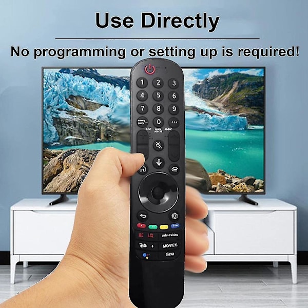 Erstatning MR22GA Stemmefjernkontroll for LG Smart TV-fjernkontroll med peker for LG OLED QNED NanoCell UHD