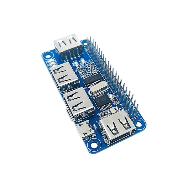 4 Portars USB Hub Hat För Zero/Zero W/3b/3b+ Expansionskort USB Till Uart För Seriell Felsökning Hub