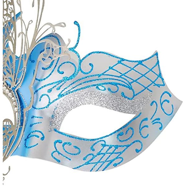 Mystisk venetiansk fjäril Lady Maskerad Halloween Party Mask Evening Bal Bal Mask Bar Kostymer Tillbehör