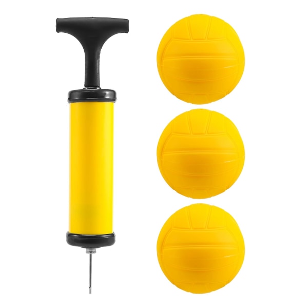 Rundnett Spillball Utskiftbare Konkurranseballer Minivolleyball 3-pack med pumpe