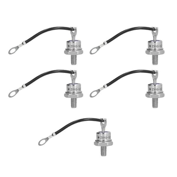 5 stk. Likretterdiode Omvendt Messing 40A 1.2KV Sæt Kit ZX40?12 til Batterikonverter