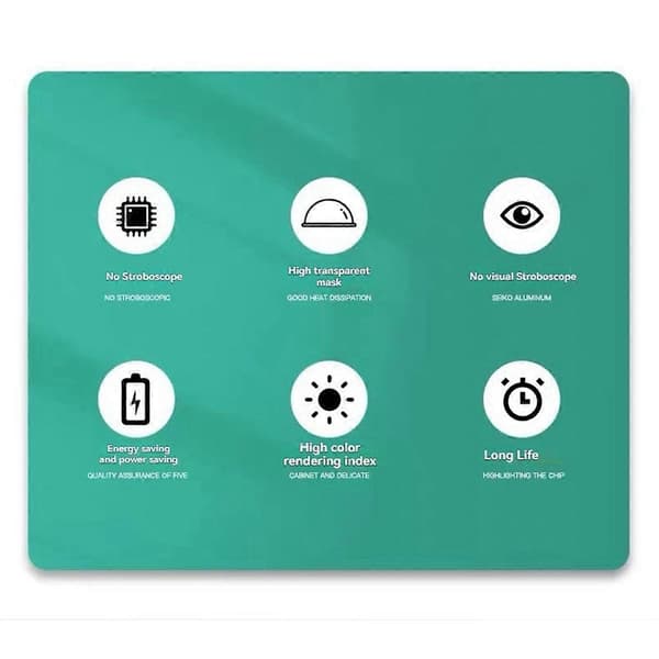 10 stk. Loftspotlight Sæt 7W GU10 Base Energibesparende Downlight LED Lys Indendørs Belysning 4000K Neutralt Lys