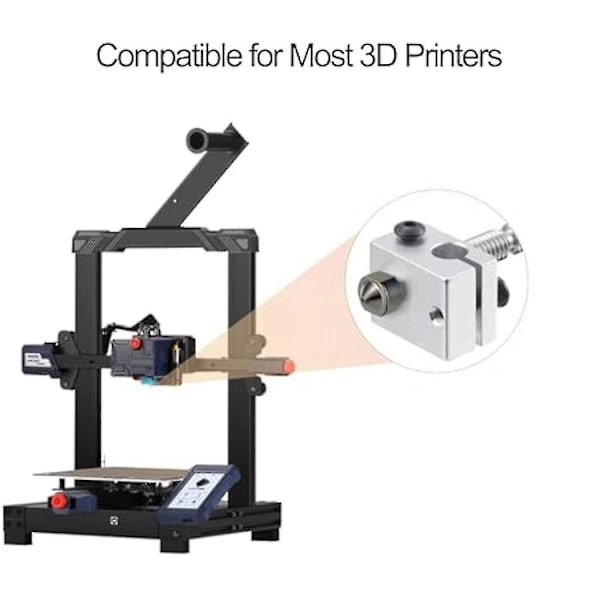 16 stk. dysekit i hardt stål for Volcano Hotend for Vyper, Plus, Max, Genius, X1/2
