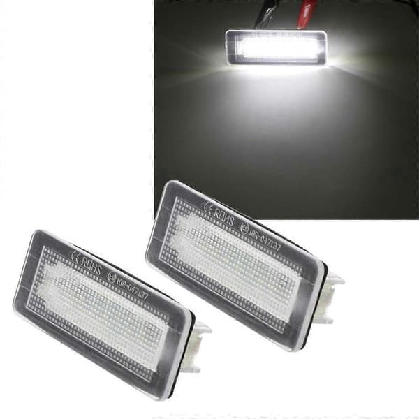 2 stk. LED Nummerpladelys til Coupé Cabriolet 450 451 W450 W453 LED Nummerpladelys