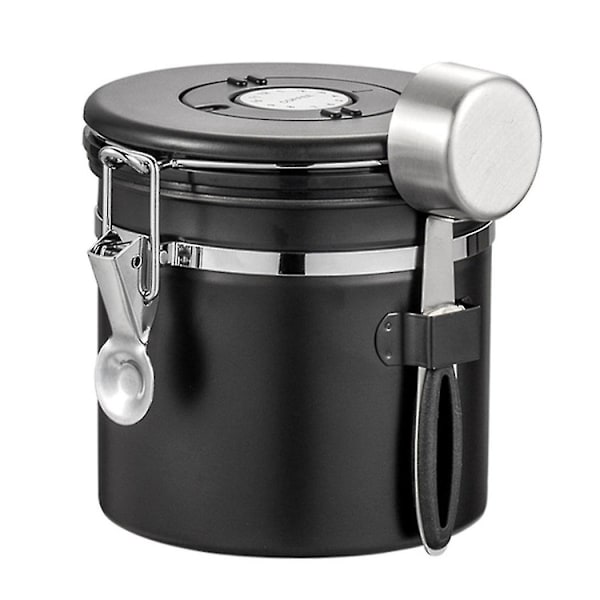 Kaffeböna Lufttät Kök Matförvaring Organizer Behållare Låda Livsmedelsgodkänd Förpackning Förvaring Andningsburkar,b