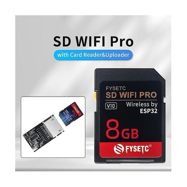 Sd Wifi Pro Trådlös Sändningsbas På Esp32 Med 8gb Kort, Uploader Stöd Websever För 3d P