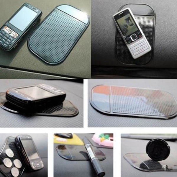 12 stk Black Magic Anti Slip Mat Bil Dashboard Til Mobiltelefon