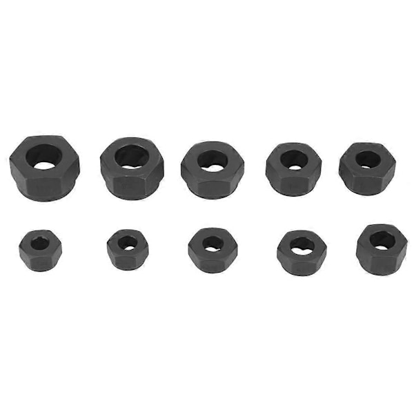 10 stk Skadde Mutter Boltfjerner Stud Ekstraktorsett Broken Bolt Fjerning Kit