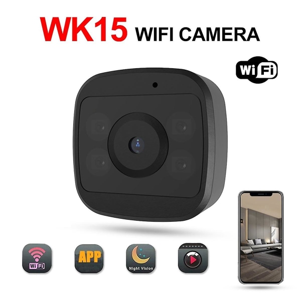 Wk15 HD Smart Network Wifi-kamera Matkapuhelimen kaukosäädin sisä- ja ulkokäyttöön valvontakamera