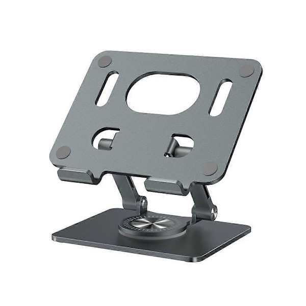 Fällbart Justerbart Laptopställ 360° Rotation Tablethållare Al-Legering Stabil Kompatibel med Bord