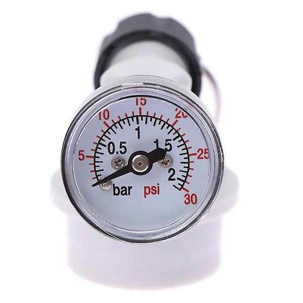 Ball Lock Afkoblingsventil G2 Øl Brygning Hjemmebrygget Øl Tønde Hurtigforbindelse Gas 0-15psi Trykmåler