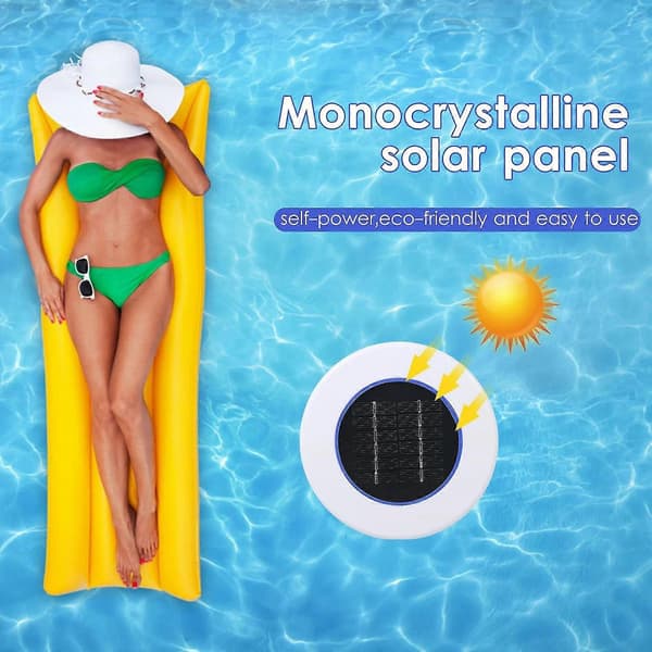 Solar Pool-Ionizer Kobber Sølv Ion Swimmingpool Renser Vandrenser