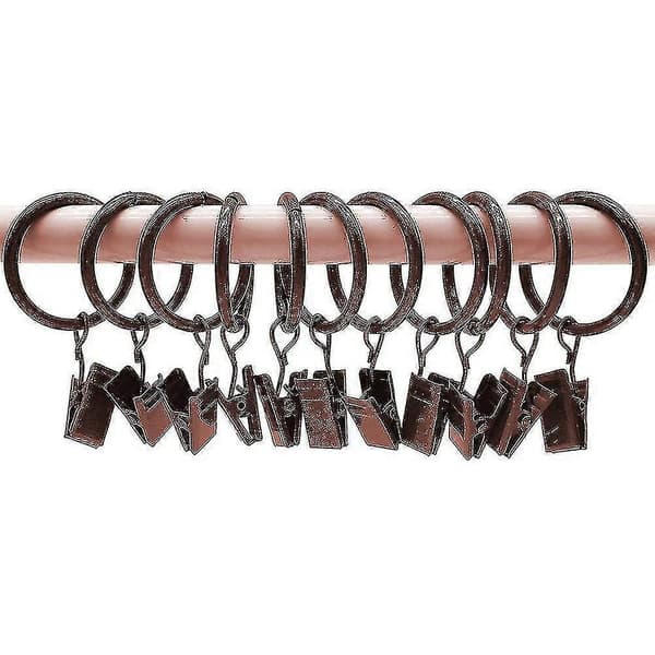 30 st Gardinringar med Clips, Draperiklämmor Krokar