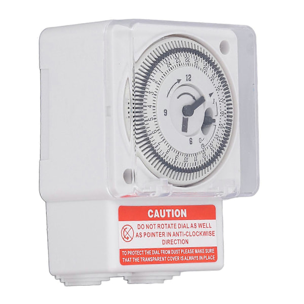 Mekanisk tidsbryter 24 timers syklus 15 minutters intervall Klokketype Nøyaktig industriell timer Tidsbryter AC220V