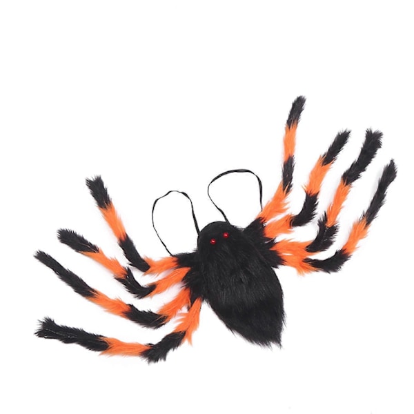 Halloween-koristeet Halloween-hämähäkkireppuasu Värikäs hämähäkkipuku hihnoilla ja taskulla